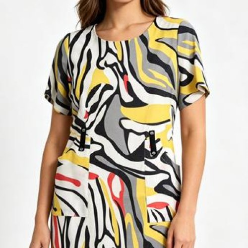 Платье LIDA (50-60) S62804 yellow (лето) LIDA S62804 yellow