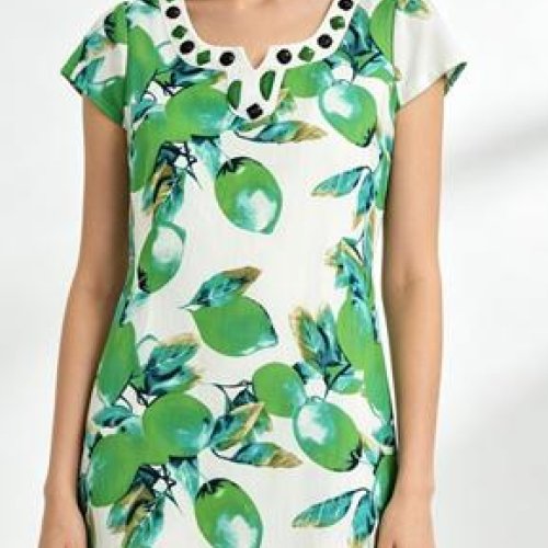 Платье LIDA (50-60) S6726 green (лето) LIDA S6726 green