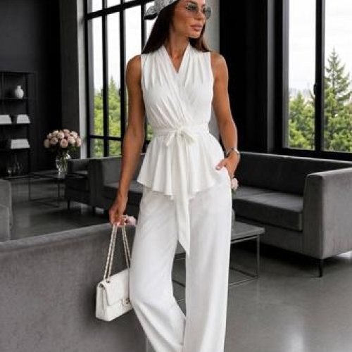 Костюм Akulova (S-2XL) 5733 white (лето) Akulova 5733 white