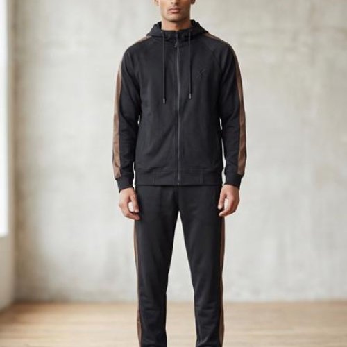 Костюм спорт Shon (50-56) S3834 black (деми) Shon S3834 black