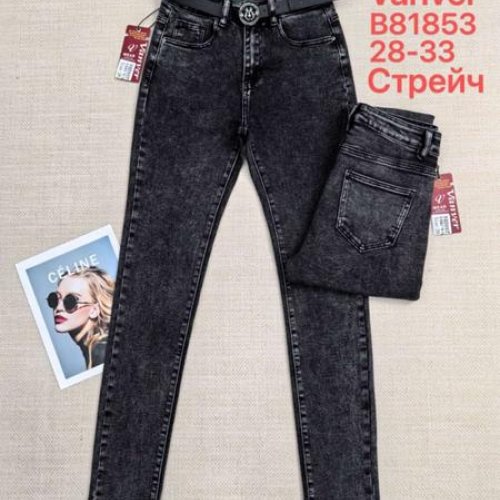 Джинсы Vanver (28-33) B81853 d.grey (деми) Vanver B81853 d.grey