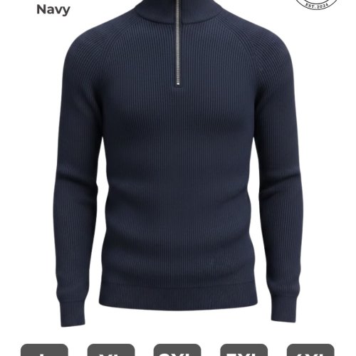 Свитер 2BRO (L-5XL) 1888 navy (деми) 2BRO 1888 navy
