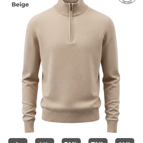 Свитер 2BRO (L-5XL) 3371 beige (деми) 2BRO 3371 beige