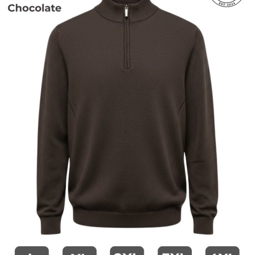 Свитер 2BRO (L-5XL) 3371 chokolate (деми) 2BRO 3371 chokolate