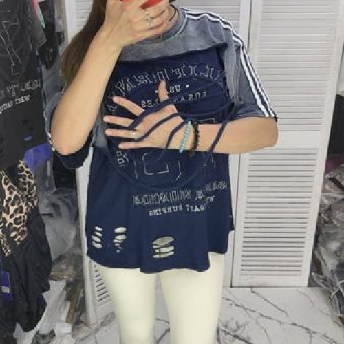Футболка Karon (M-L) 6296 navy (лето) Karon 6296 navy