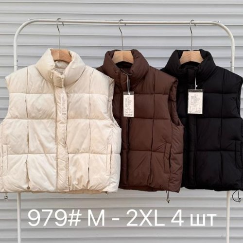 Жилетка DGMD (M-2XL) 979 brown (деми) DGMD 979 brown