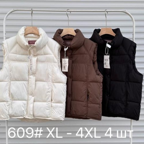 Жилетка DGMD (XL-4XL) 609 black (деми) DGMD 609 black