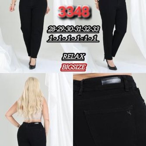 Джинсы Maxim Jeans (28-33) 3348 black (деми) Maxim Jeans 3348 black