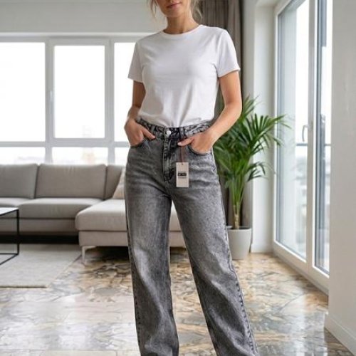 Джинсы Maxim Jeans (25-28) 550 grey (деми) Maxim Jeans 550 grey