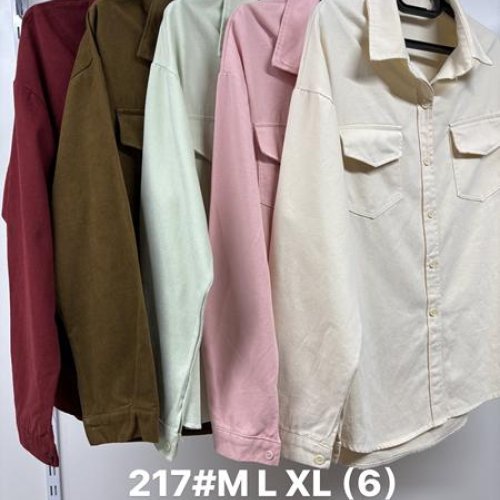Рубашка Jacket (M-XL) 217 brown (деми) Jacket 217 brown