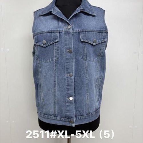 Жилетка Jacket (XL-5XL) 2511 blue (деми) Jacket 2511 blue