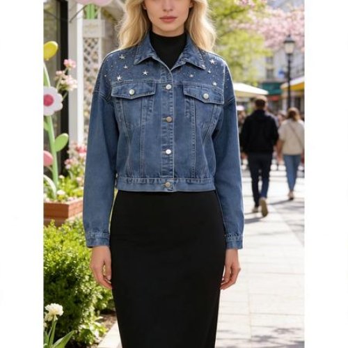 Куртка Jacket (M-3XL) 602 blue (деми) Jacket 602 blue