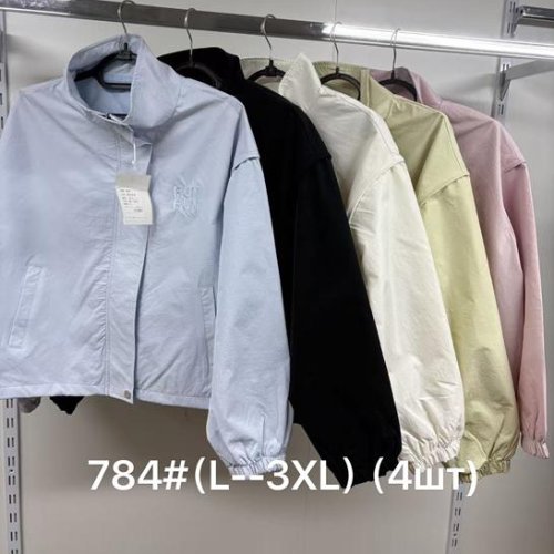 Ветровка Jacket (L-3XL) 784 black (деми) Jacket 784 black