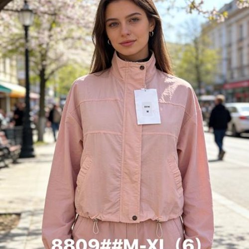 Ветровка Jacket (M-XL) 8809 beige (деми) Jacket 8809 beige