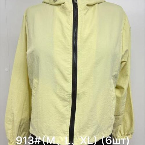 Ветровка Jacket (M-XL) 913 yellow (деми) Jacket 913 yellow