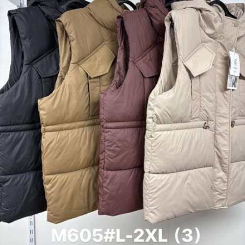 Жилетка Jacket (L-2XL) M605 brown (деми) Jacket M605 brown