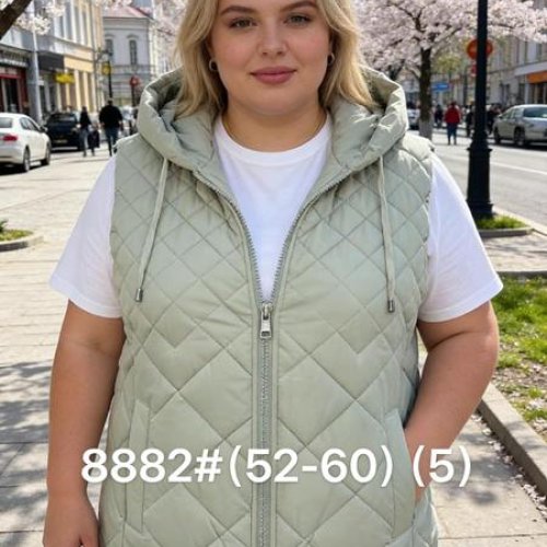 Жилетка Jacket (52-60) M8882 mint (деми) Jacket M8882 mint