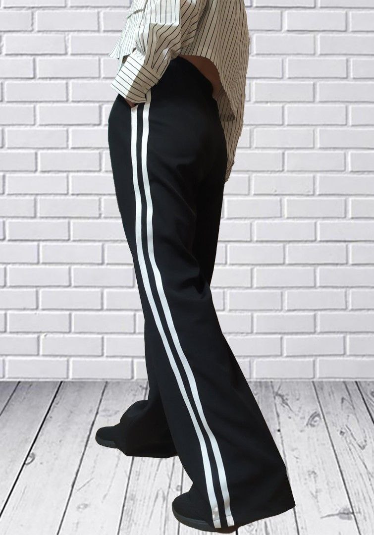 Штаны H&S (36-42) 132 black-old-1 (деми)