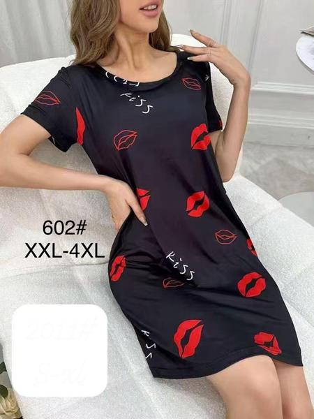 Ночнушка Anion (2XL-4XL) 602 black (лето)