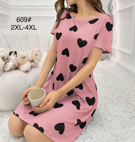 Ночнушка Anion (2XL-4XL) 609 pink (лето)