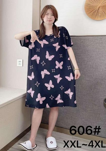 Ночнушка Anion (2XL-4XL) 606 navy (лето)
