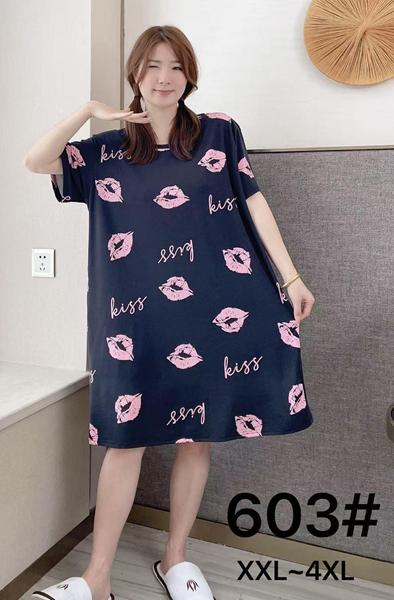Ночнушка Anion (2XL-4XL) 603 navy (лето)