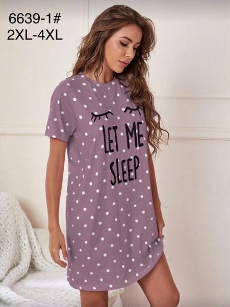 Ночнушка Anion (2XL-4XL) 6639-1 violet (лето)