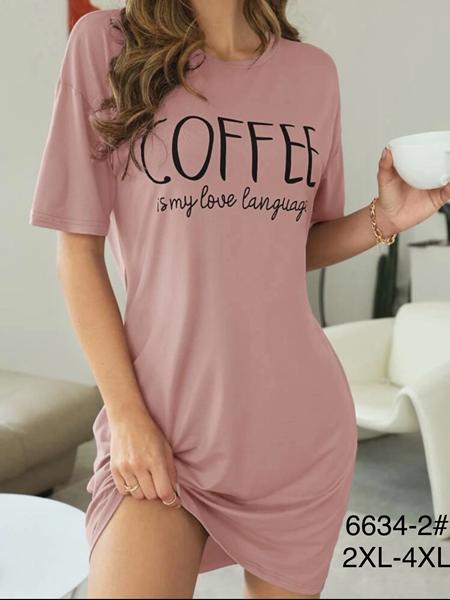 Ночнушка Anion (2XL-4XL) 6634-2 powder (лето)