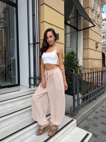 Штаны спорт Sofi Cor (42-50) 6066 beige-old-1 (деми)