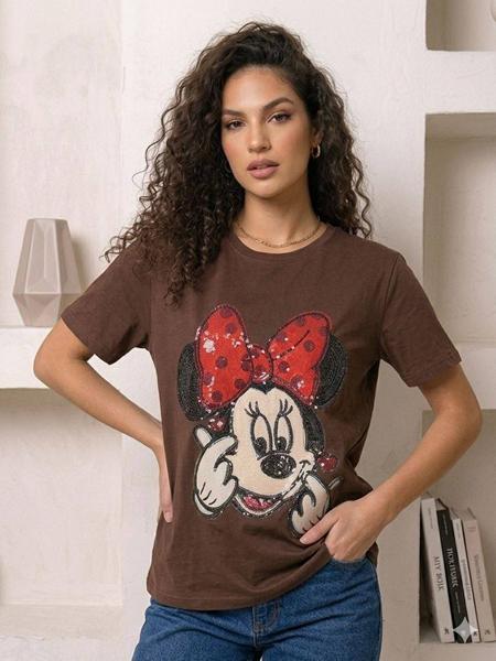 Футболка Arina (42-48) 2762-3 brown (лето)