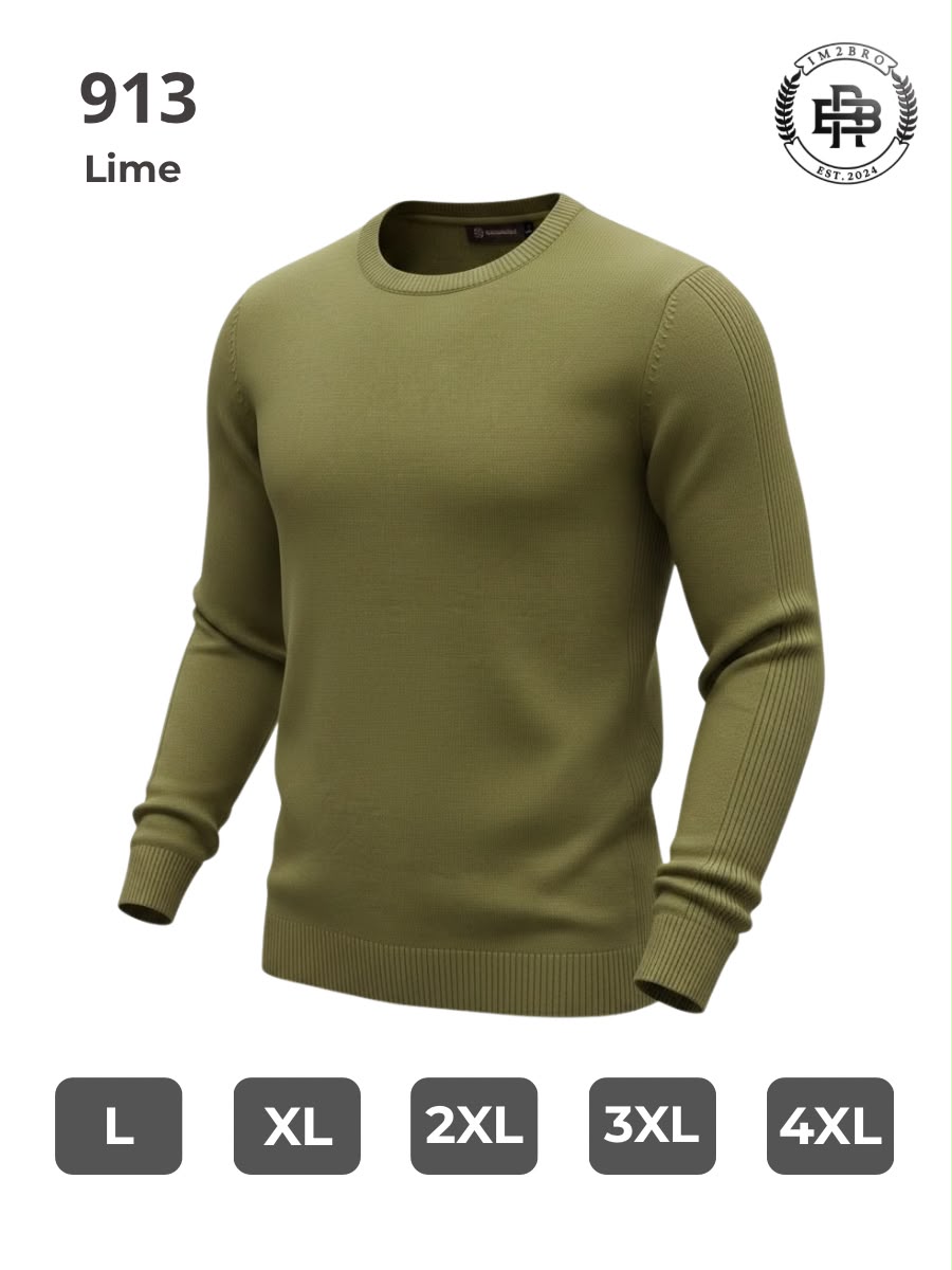 Свитер 2BRO (L-5XL) 913 olive (деми)