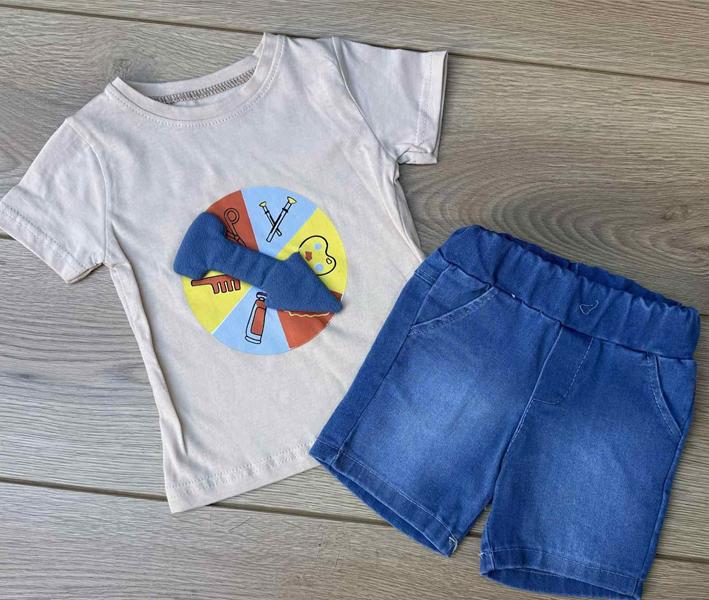 Костюм Emir kids (0.9-2) 1092 l.grey (лето)
