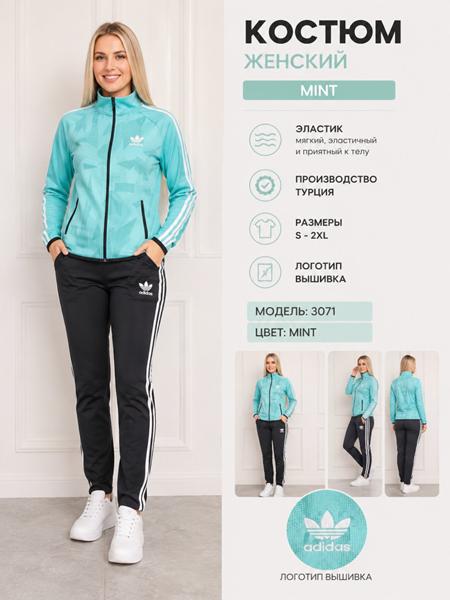 Костюм спорт AZT (S-2XL) AZ884 mint (деми)