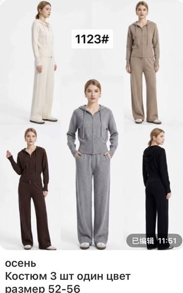 Костюм спорт Gertie (52-56) 1123 d.beige (деми)