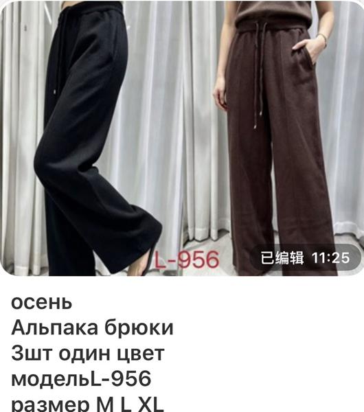 Штаны спорт Gertie (M-XL) L956 black (деми)