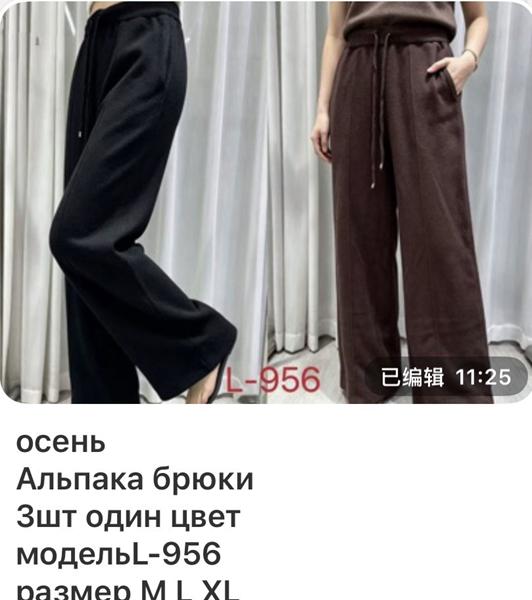 Штаны спорт Gertie (M-XL) L956 brown (деми)