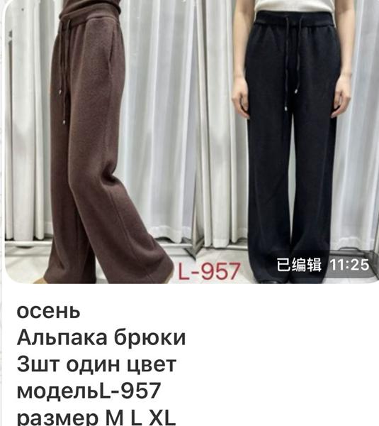 Штаны спорт Gertie (M-XL) L957 black (деми)