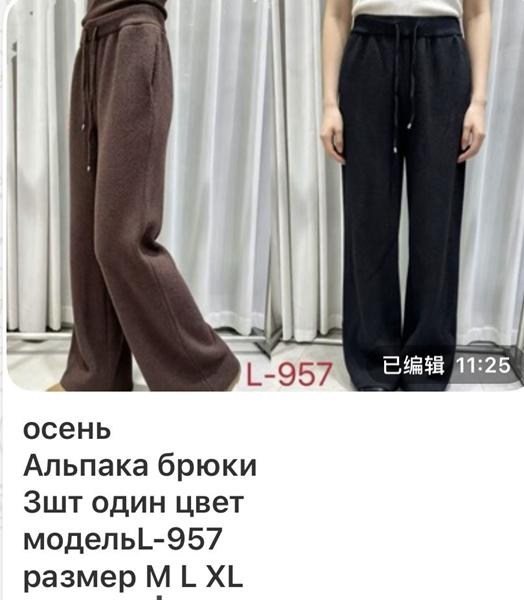 Штаны спорт Gertie (M-XL) L957 brown (деми)