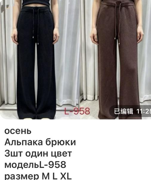 Штаны спорт Gertie (M-XL) L958 black (деми)