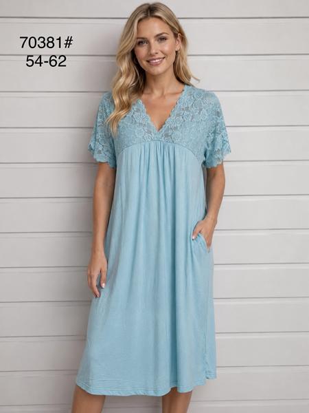 Ночнушка Fili Wear (50-58) 70381 l.blue (лето)