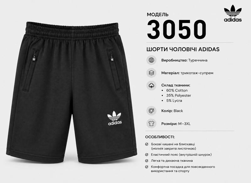 Шорты AZT (M-3XL) AZ1091-3050 black (лето)