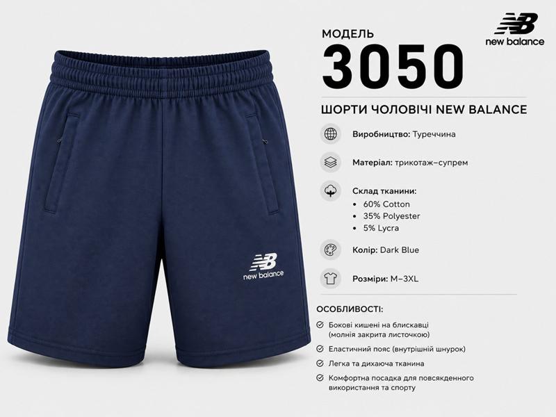 Шорты AZT (M-3XL) AZ1094-3050 navy (лето)
