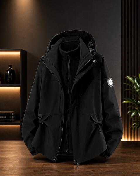Куртка Dogan (M-6XL) DG892 black (зима)