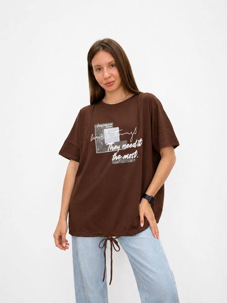 Футболка FSN (54-60) 6570 brown (лето)