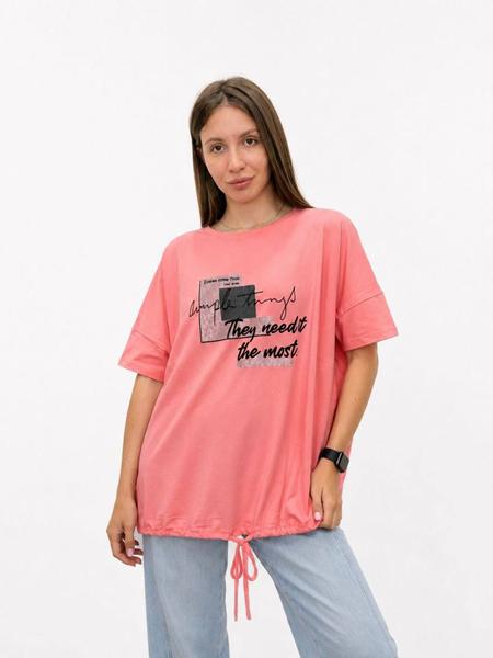 Футболка FSN (54-60) 6570 pink (лето)