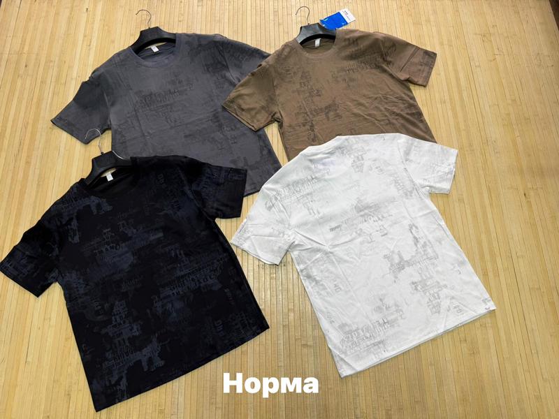 Футболка Navas (L-3XL) NW1958 brown (лето)
