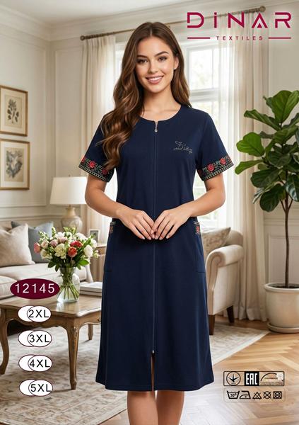 Халат Romeo life (52-58) 12145 navy (лето)