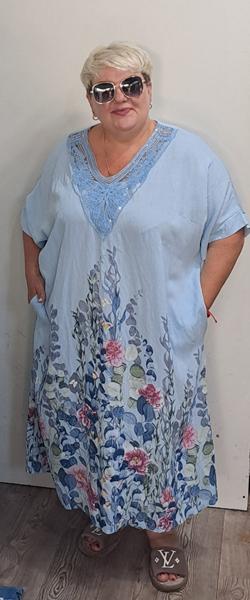 Платье Romeo life (58-64) RL1146 l.blue (лето)
