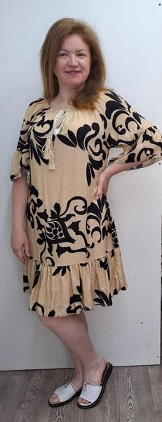 Платье Romeo life (48-54) RL1155 beige (лето)