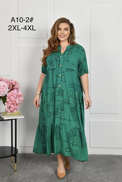 Платье Romeo life (56-60) A10-2 green (лето)
